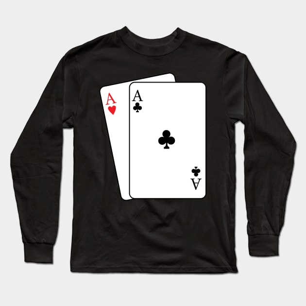 Cards Long Sleeve T-Shirt by Manbex